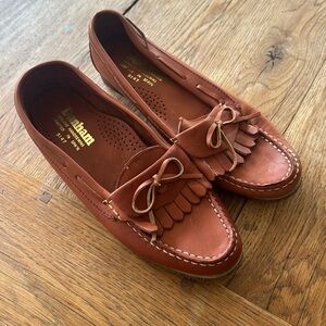 Dunham Brown Leather Loafers Size 10